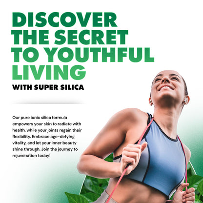 Positive Power Nutritionals Super Silica – Liquid Silica with Collagen-Boosting Silicon (4oz) for Hair, Skin, Nails & Joints