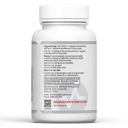 10X Health System Optimize Multivitamin for Men – 90 Capsules | 34-in-1 Methylated Formula, 5-MTHF, NAC, 800 mcg B12