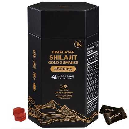 5Loaf2Fish Himalayan Shilajit Gummies with Ashwagandha & Sea Moss – 70 Gummies