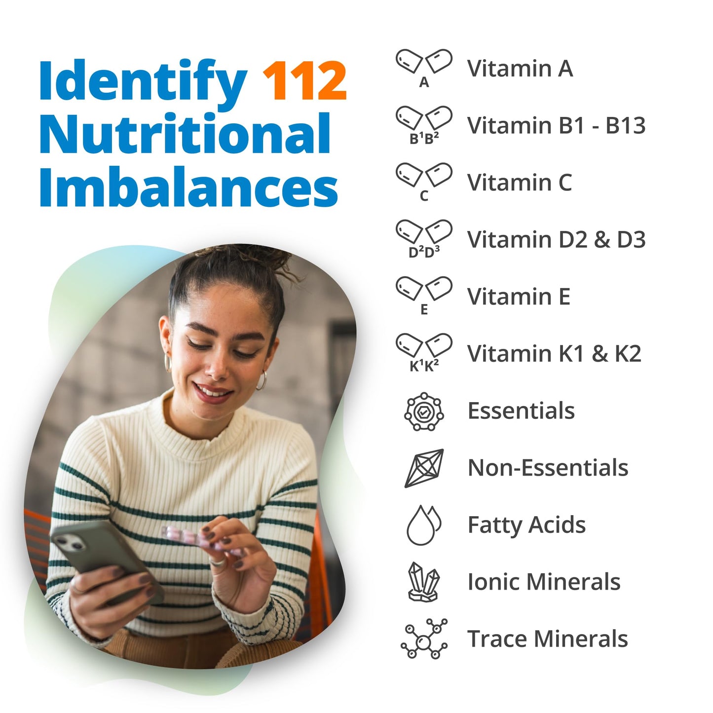 5Strands Nutrition Test – 112 Vitamins & Minerals | At-Home Hair Analysis | 4-Day Results