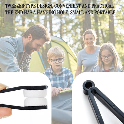 6-Pack Mini Microfiber Eyeglass Cleaner Tool – Multi-Color, Tweezer Design, Portable