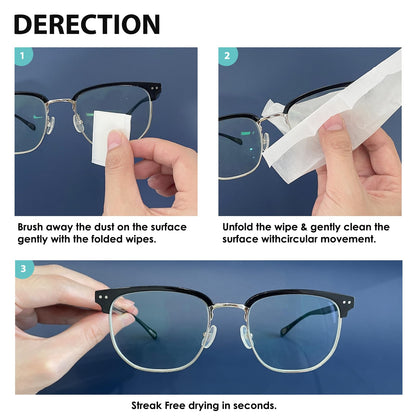 600 Count Lens Wipes for Eyeglasses – Scratch-Free, Streak-Free Pre-Moistened Wipes for Eyewear