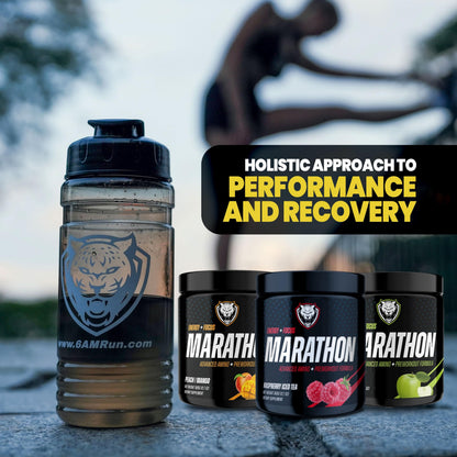 6AM Run Marathon - Amino Energy with BCAAs for Clean Pre-Run Fuel | Peach Mango, 40 Servings
