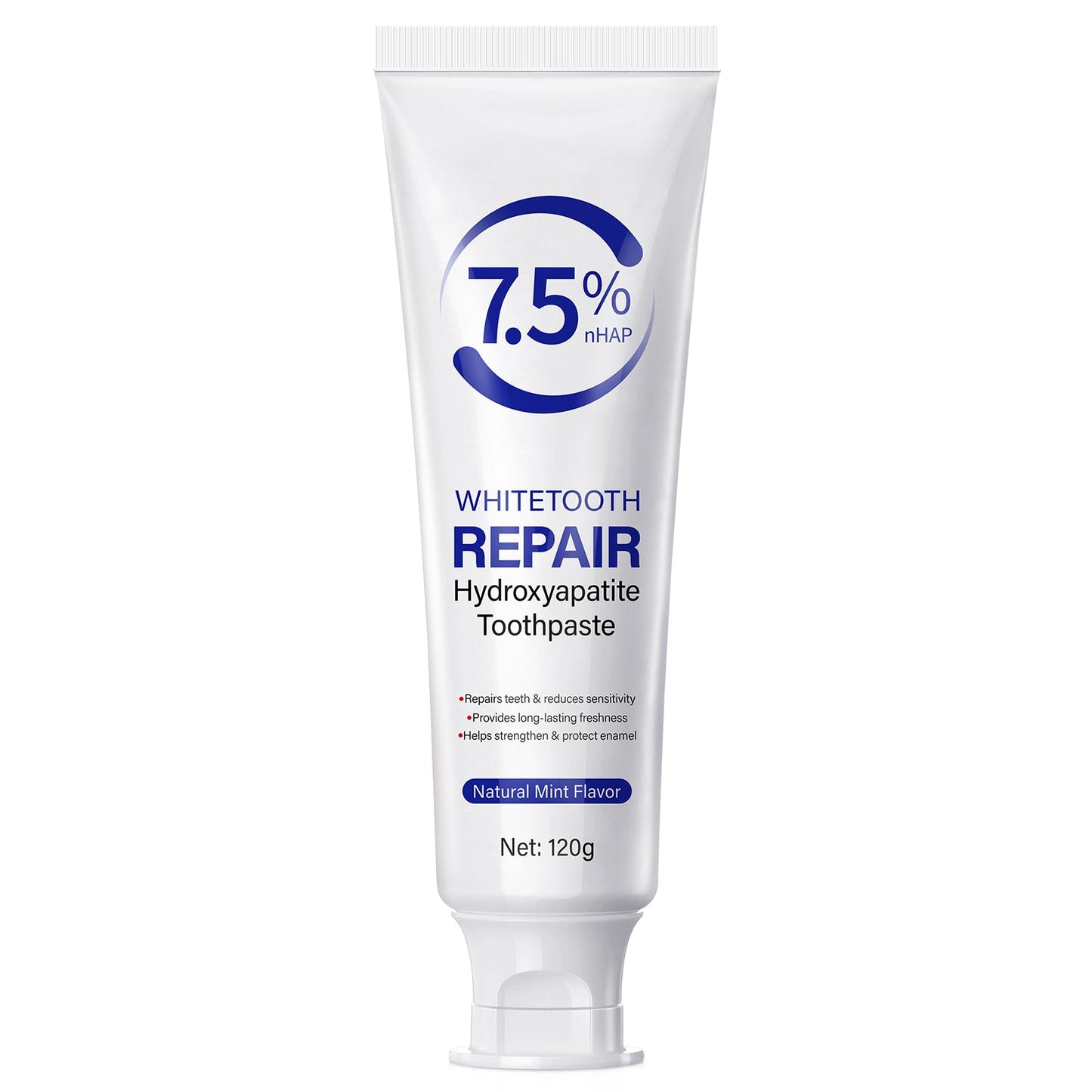 7.5% Hydroxyapatite Toothpaste – Enamel Protection, Fluoride-Free, Gentle Mint