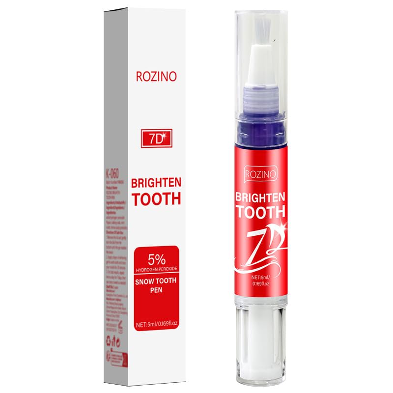 7D Brighten Tooth Whitening Pen – 5% Hydrogen Peroxide Snow Formula