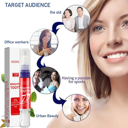 7D Brighten Tooth Whitening Pen – 5% Hydrogen Peroxide Snow Formula
