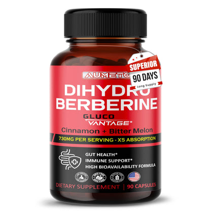 8 in 1 Dihydroberberine Supplement – Digestive Support & Immunity (90 Count)