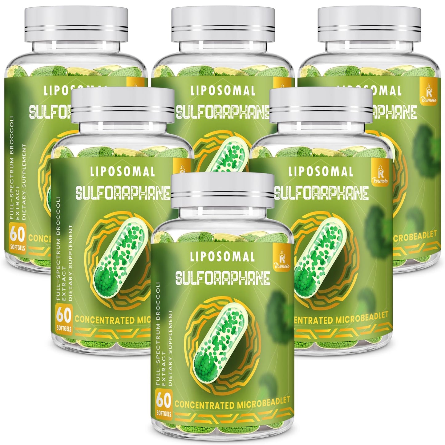 800 mg Liposomal Sulforaphane – Dual-Delivery, Full-Spectrum Broccoli Extract | 360 Softgels