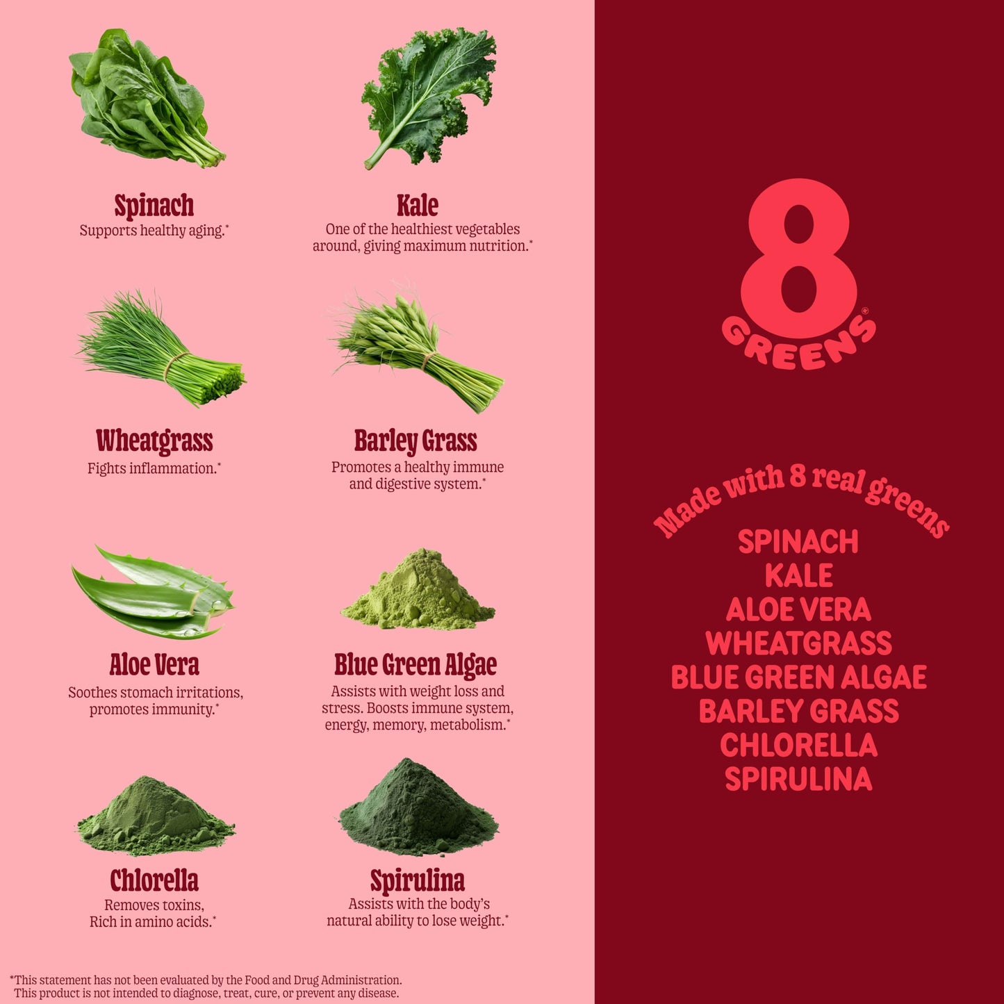 8Greens Supergreens Gummies - Organic Greens for Immunity, Metabolism & Focus | 200 Count