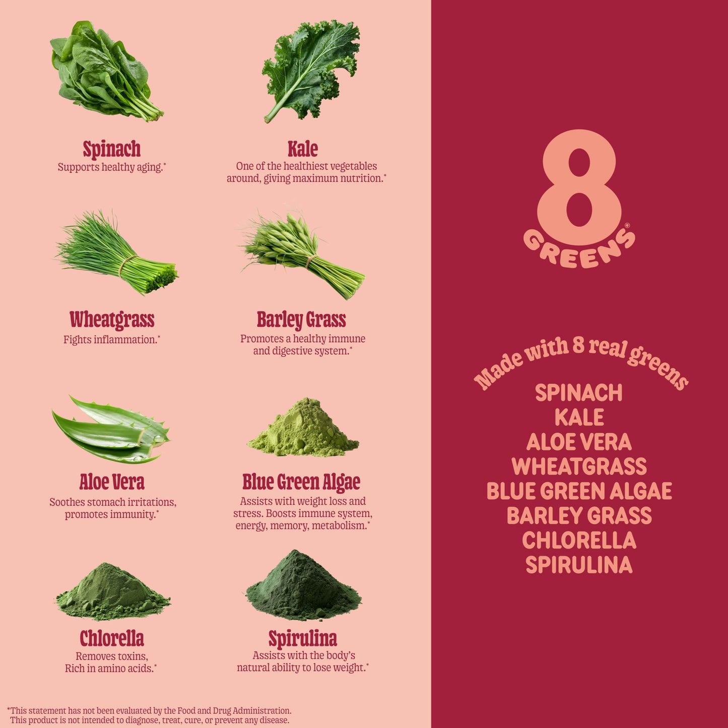 8Greens Supergreens Tablets | Metabolism, Immunity & Focus