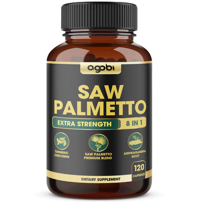 8in1 Saw Palmetto Prostate Support Supplement – 120 Vegan Capsules