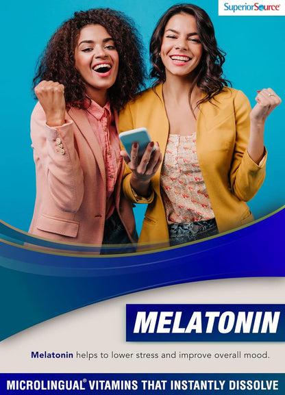 Superior Source Super Slumber Helper - Melatonin Sleep Aid with L-Theanine & Chamomile