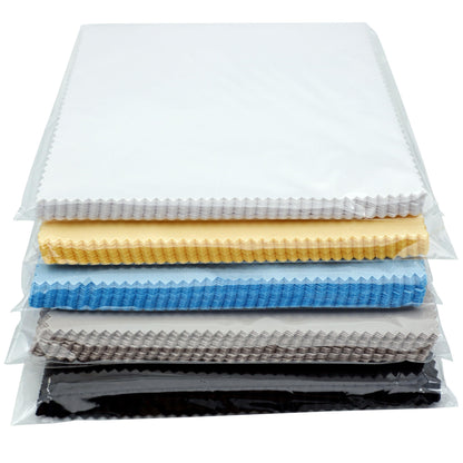 AAwipes Eyeglasses Cleaning Microfiber Cloths Bulk - 5.5x5.5, 5 Colors, 100 pcs, No Logo, Sublimation Blank (V1595)