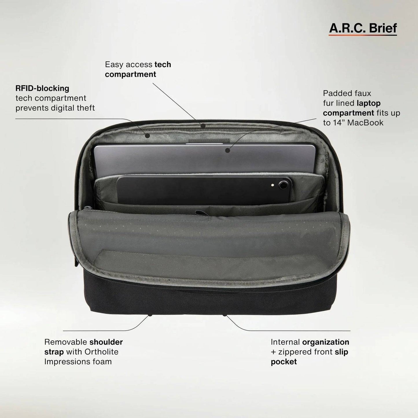 InCase A.R.C. Brief With ReSpun 100% Recycled Polyester 12L