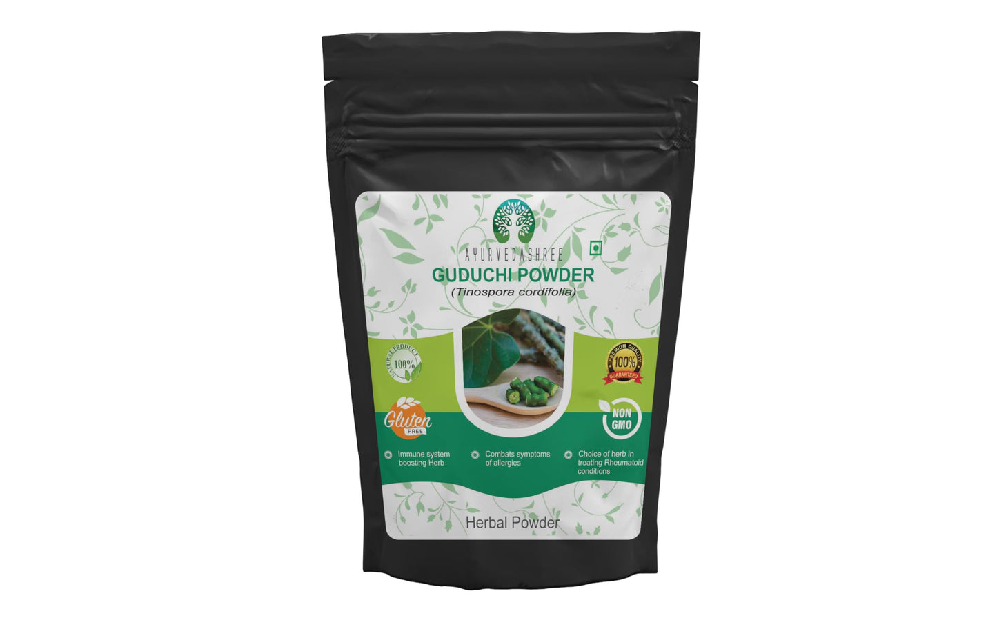 Guduchi Powder 100 Gm | Giloy Tinospora Cordifolia Immune Support | AYURVEDASHREE