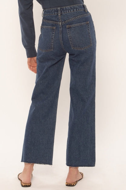 Amuse Society Gabi crop flare denim pant