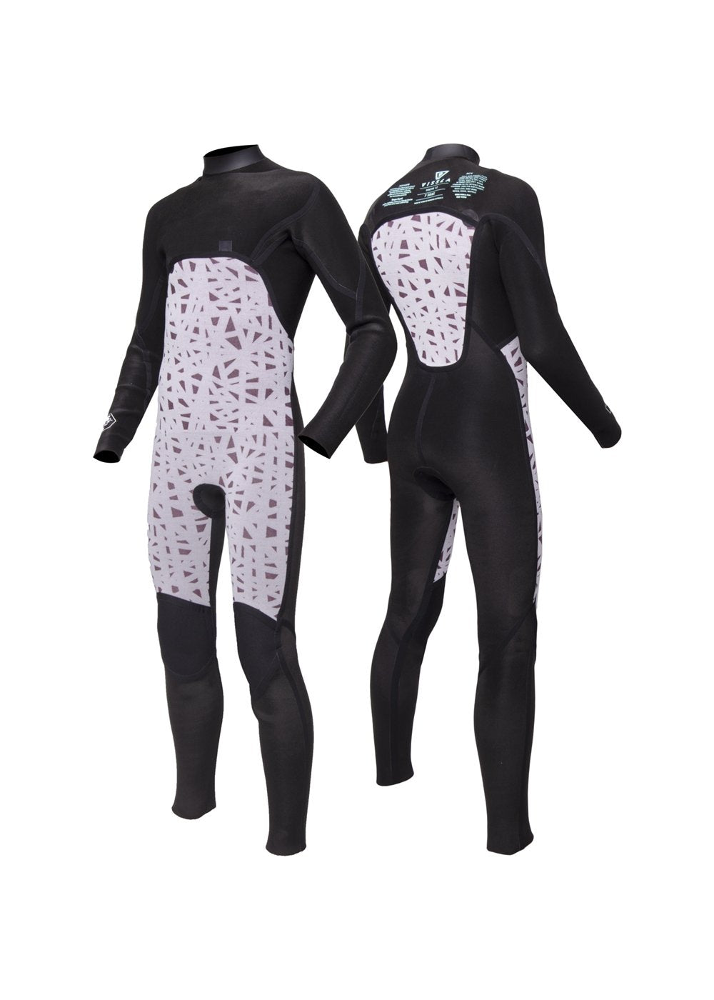 Vissla 7 Seas Boys 4-3 Full Chest Zip Wetsuit