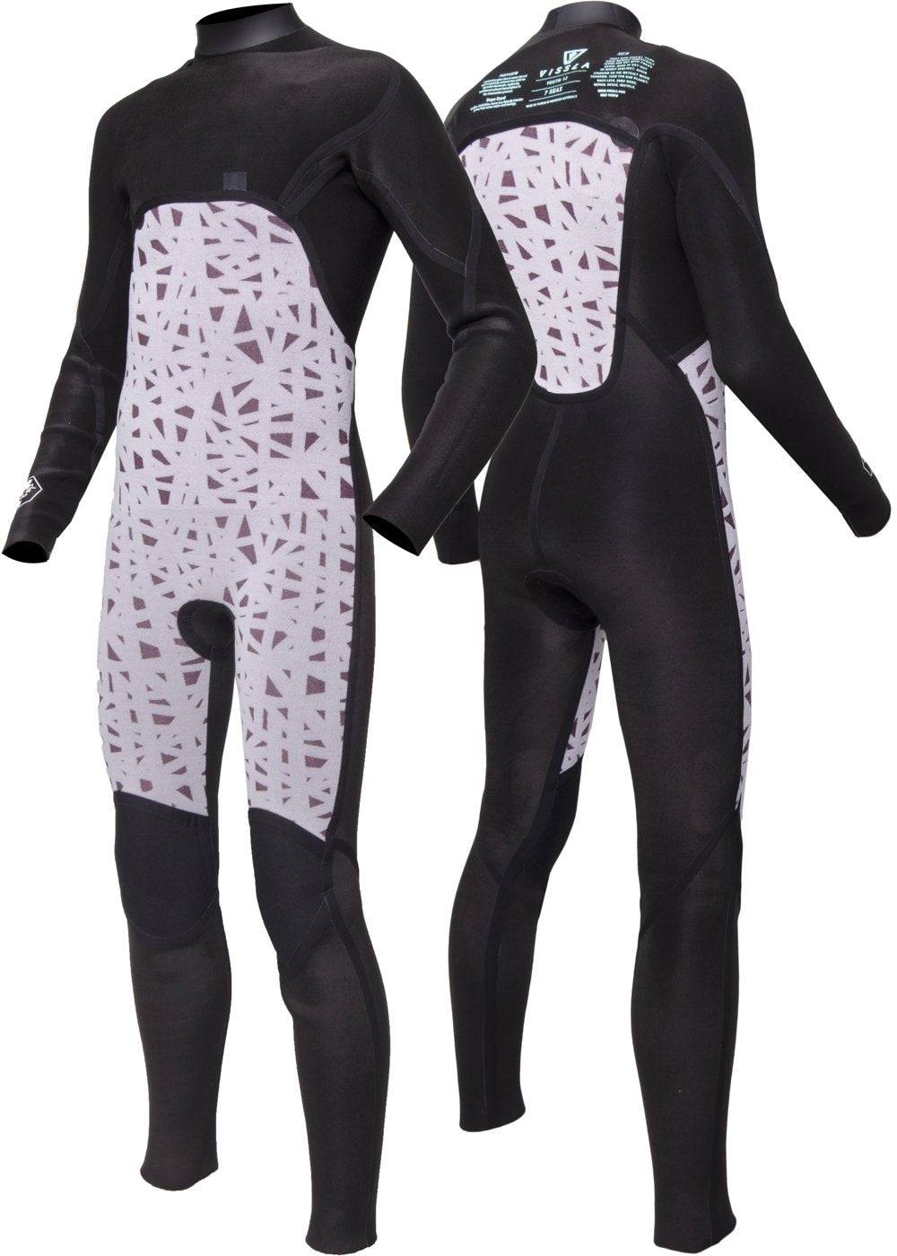 Vissla 7 Seas Boys 4-3 Full Chest Zip Wetsuit