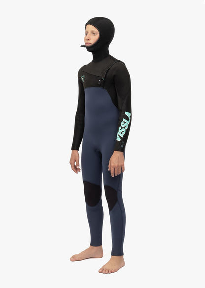 Vissla Boys Seven Seas 5-4-3 Hooded Chest Zip