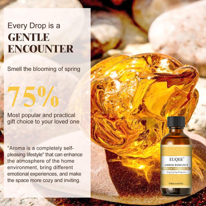 EUQEE Amber Romance Fragrance Oil - 2.02 Fl oz (60 ml) | Diffuser, Candle Making, DIY Soap
