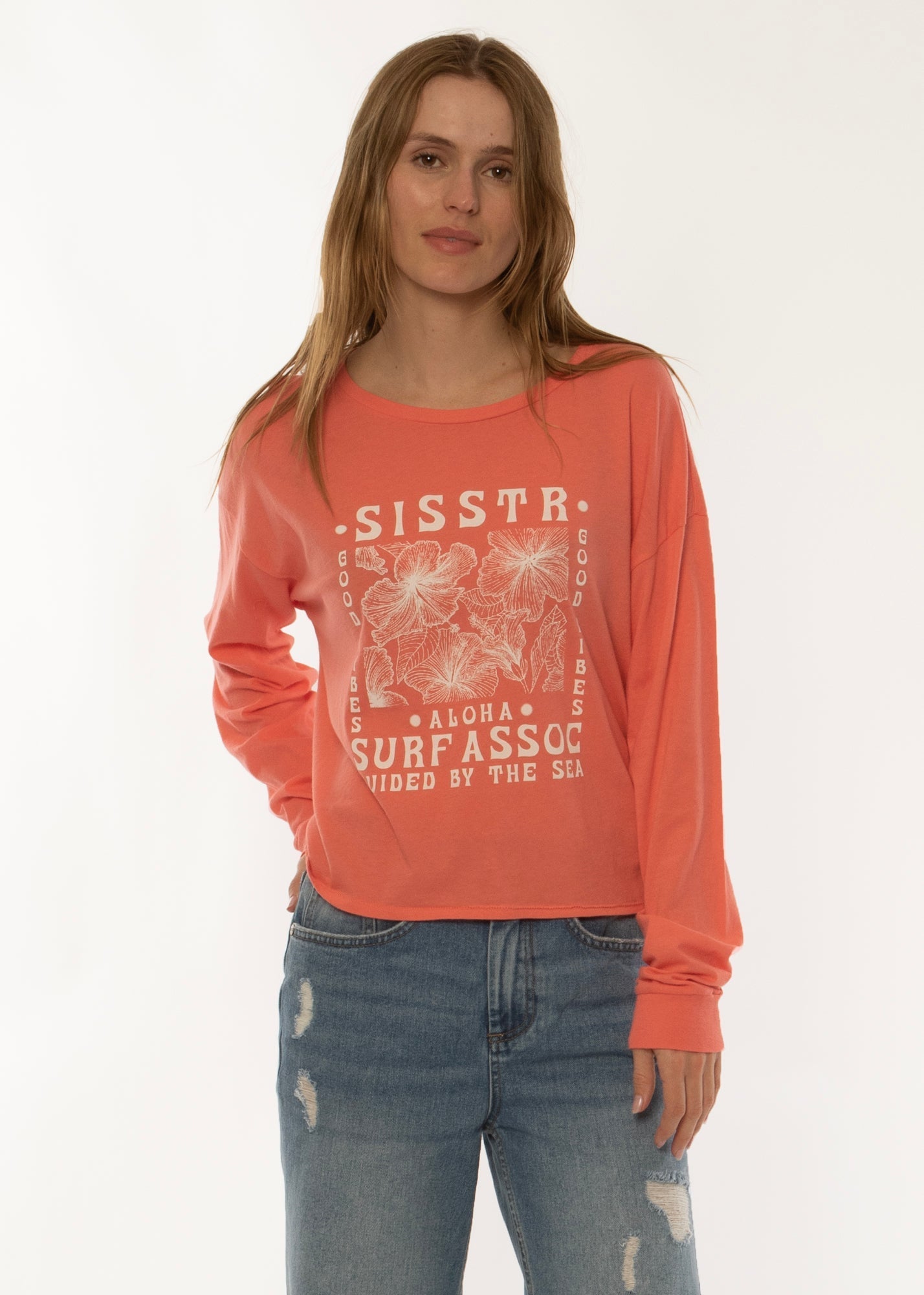 Sisstr Good Vibes Ls Knit Tee