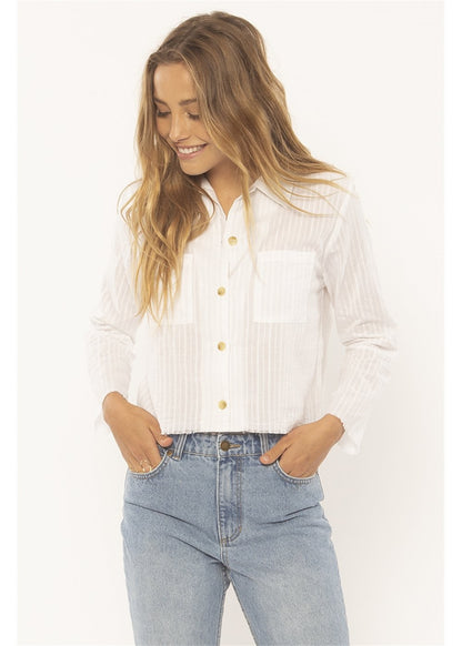 Sisstrevolution Island Tides woven top