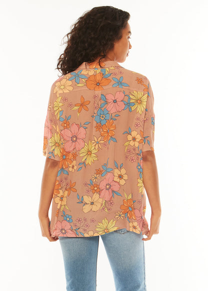 Sisstr Stay Stoked SS Woven Top