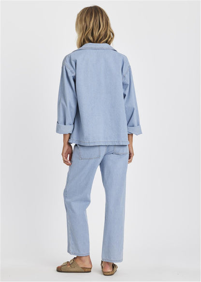 Sisstr Chore Oversized Denim Jacket with Pockets