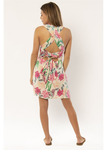 Sisstrevolution Electric Oasis WVN Mini Dress