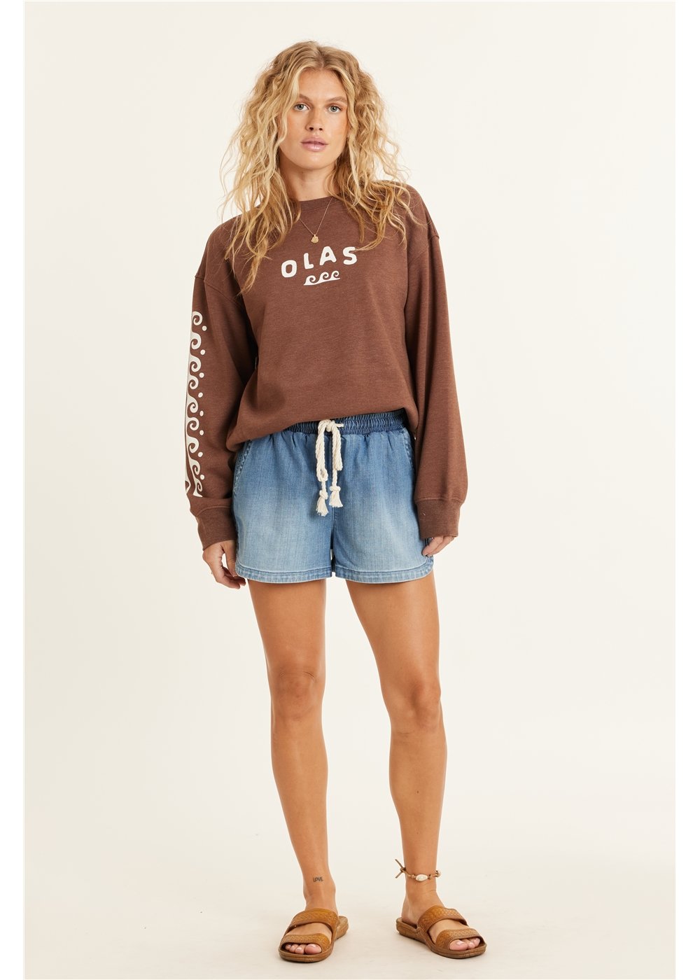Sisstr Lucia Long Sleeve Fleece Crew