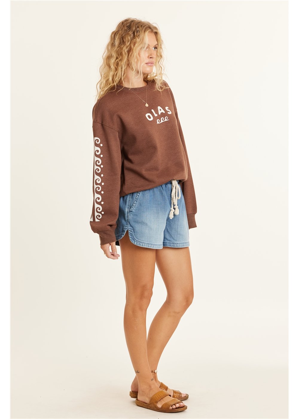 Sisstr Lucia Long Sleeve Fleece Crew