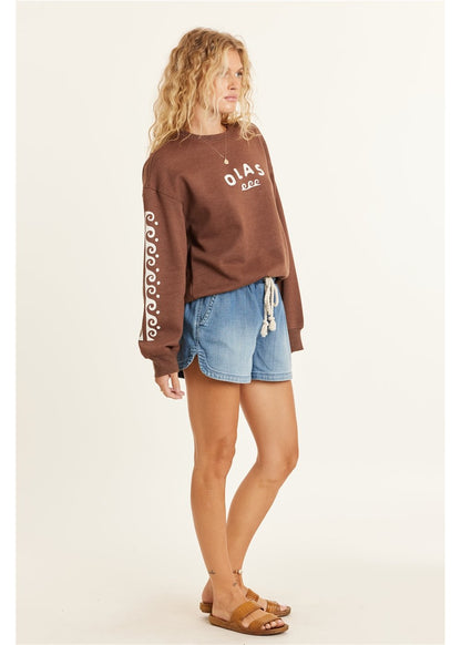 Sisstr Lucia Long Sleeve Fleece Crew