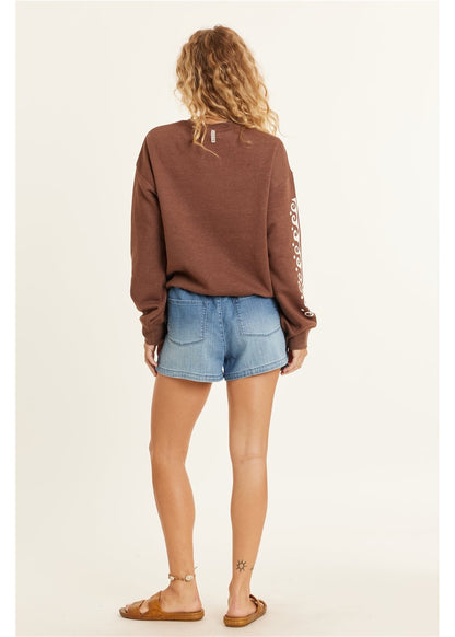 Sisstr Lucia Long Sleeve Fleece Crew