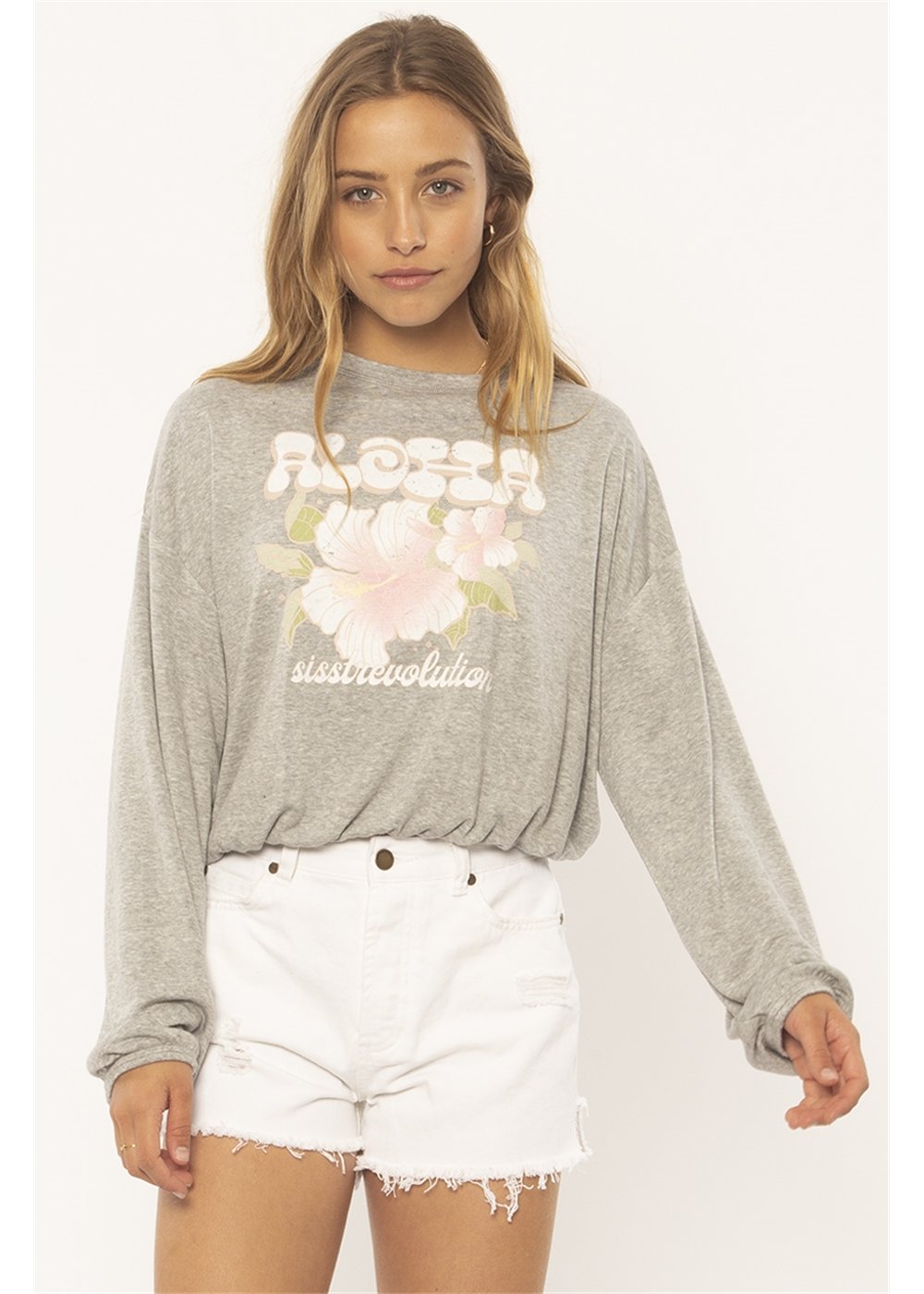 Sisstrevolution Surf check knit top