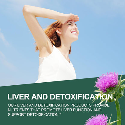 JulyDeer Milk Thistle 500 mg – Liver Support, Detox & Antioxidant Capsules