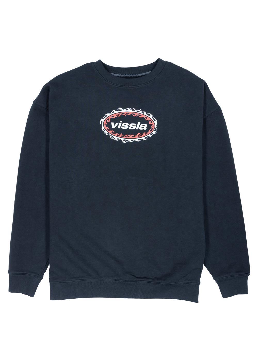 Vissla Red Hot Eco Fleece Neck Crewneck