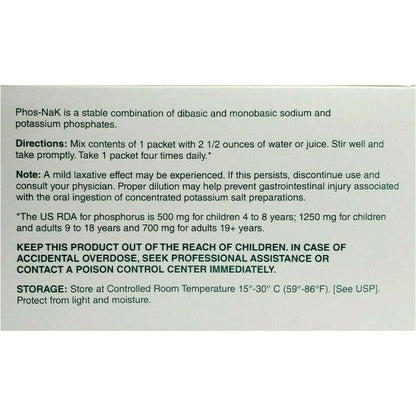 PHOS-NaK Powder Concentrate – Cypress Pharmaceutical | Sodium, Potassium & Phosphorus | Fruit Flavor