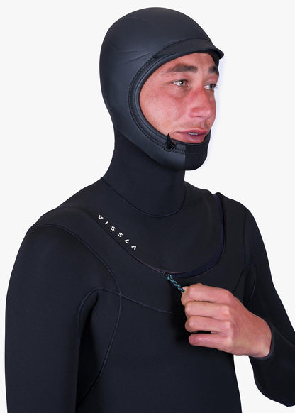 Vissla  New Seas 5-4 Hooded U-Zip Wetsuit