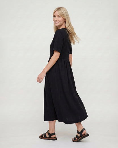 Matilda Black Midi Dress