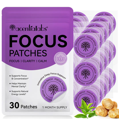 NFILVSYO Focus Patch – 100% Natural Focus Patches for Adults | Invisible & Portable | 1 Month Supply