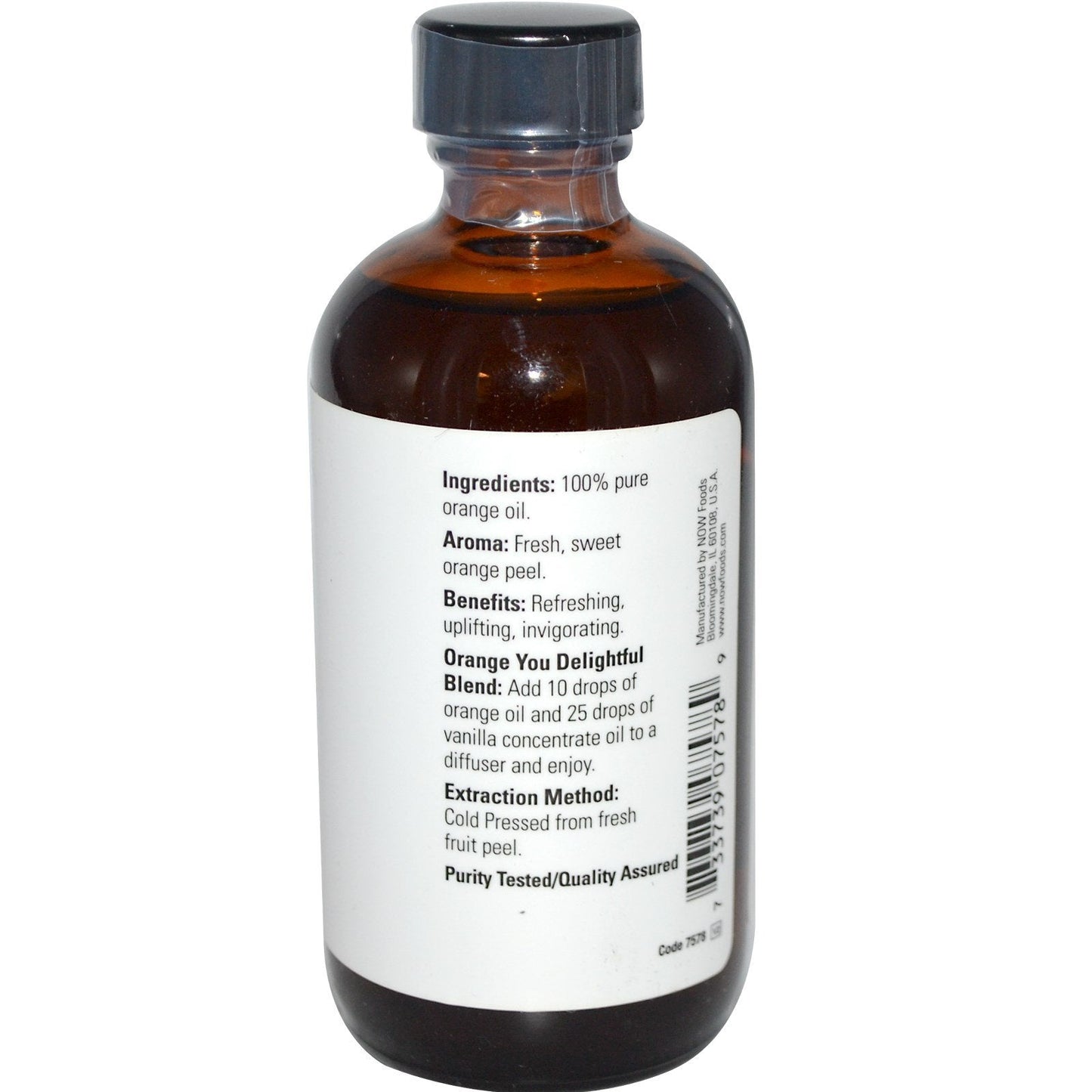 NOW FOODS Orange Essential Oil, 4 FZ
