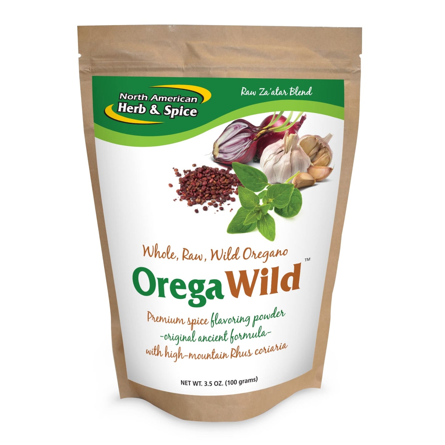 North American Herb & Spice OregaWild - 3.5 oz Raw Za’atar Flavoring Blend - Approx. 1400 Servings