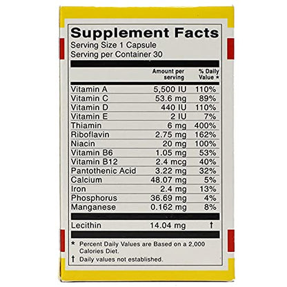 Vital Fuerte Vitamins & Minerals Supplement – 30 Capsules