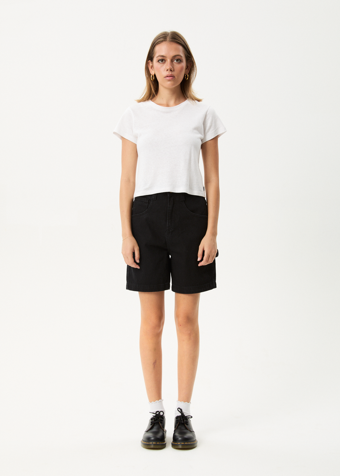 Afends Emilie- Denim Workwear Short