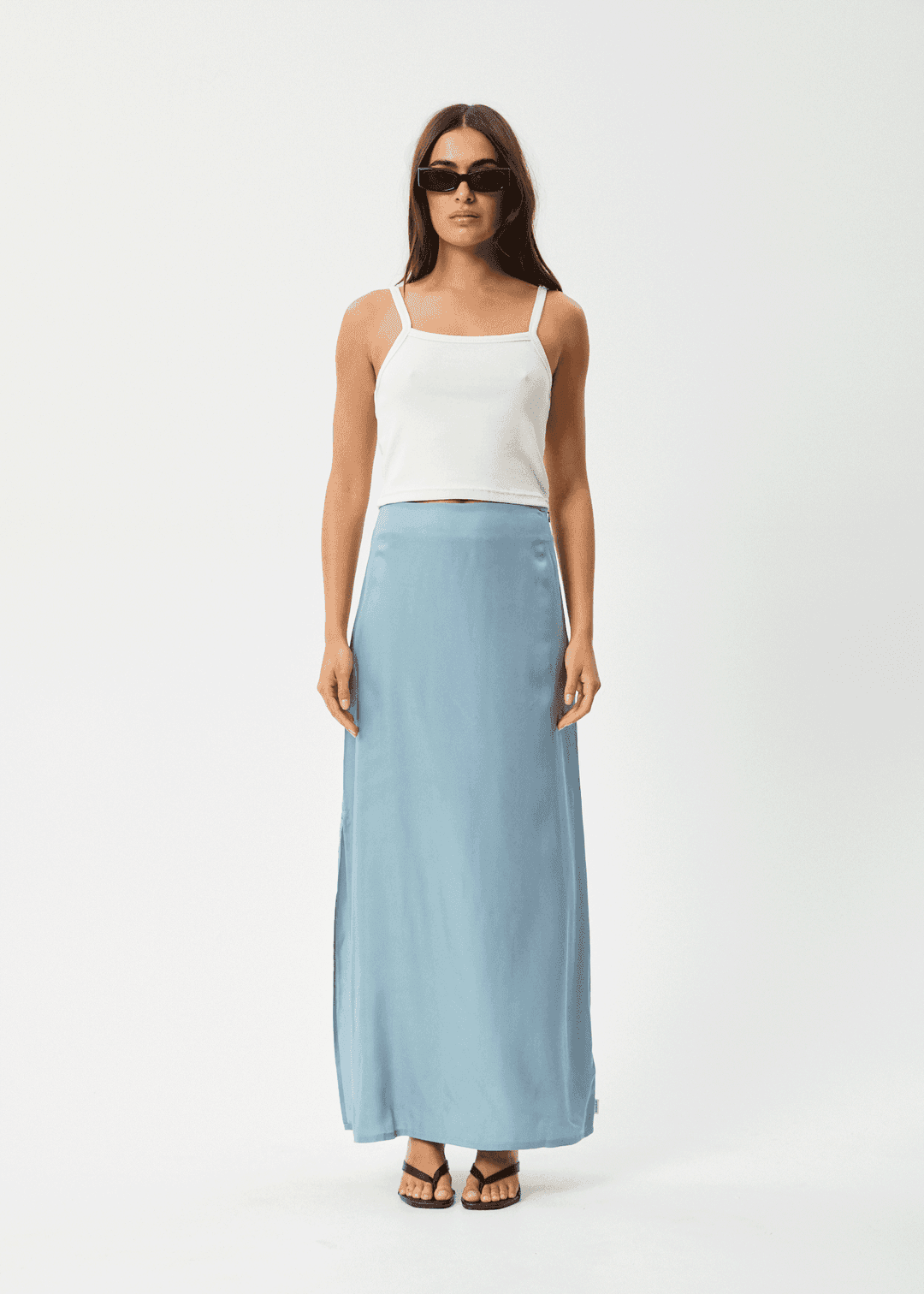 AFENDS Grace Cupro Maxi Skirt