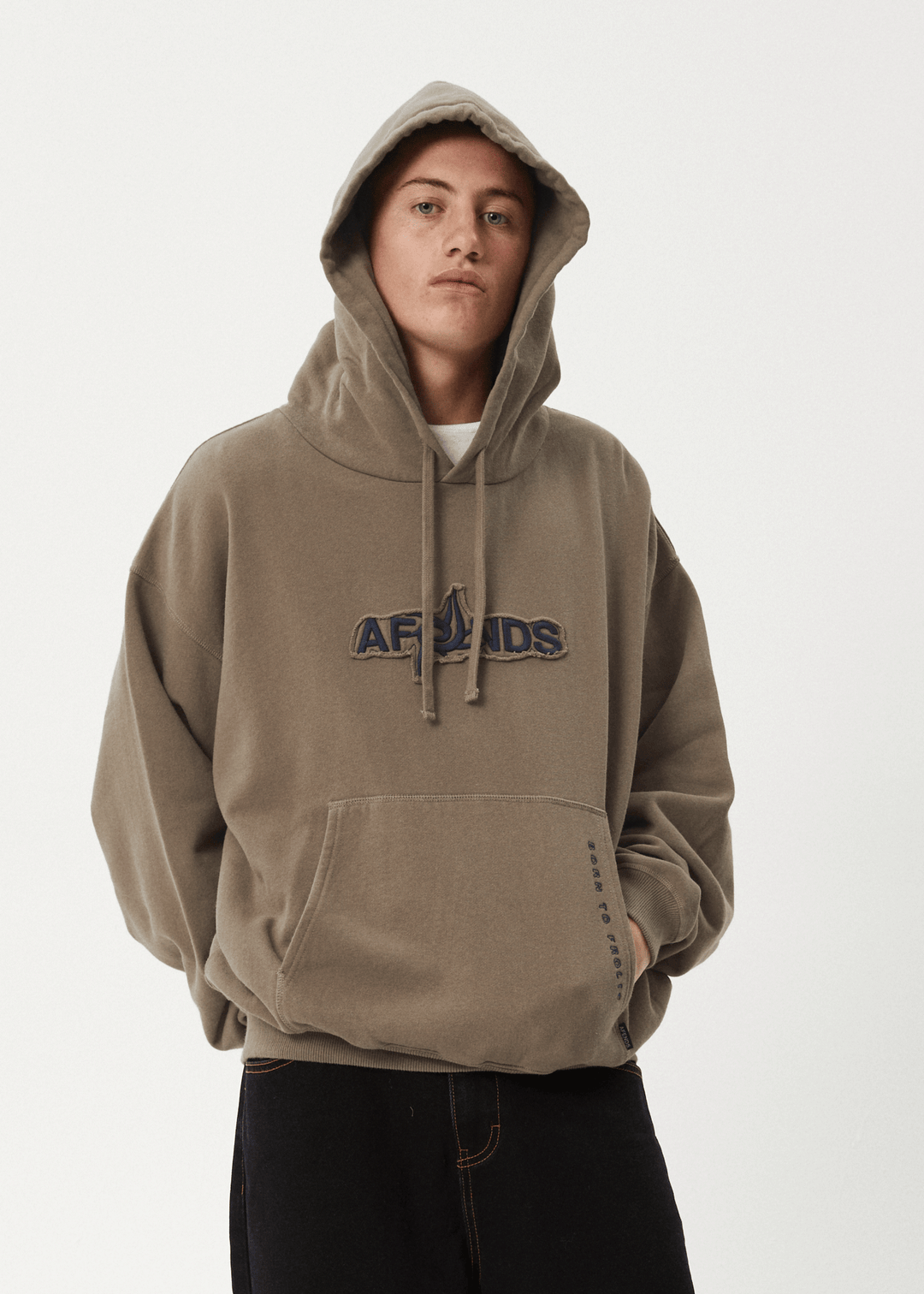 Afends Antic- Boxy Hoodie