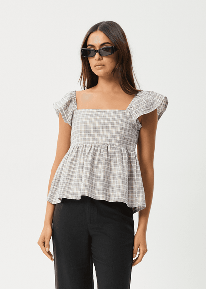 AFENDS Seersucker Top