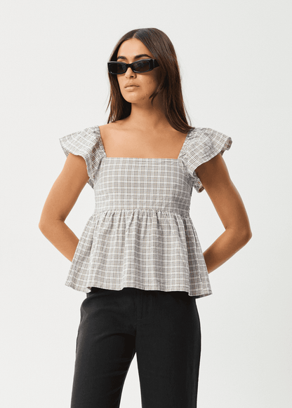AFENDS Seersucker Top