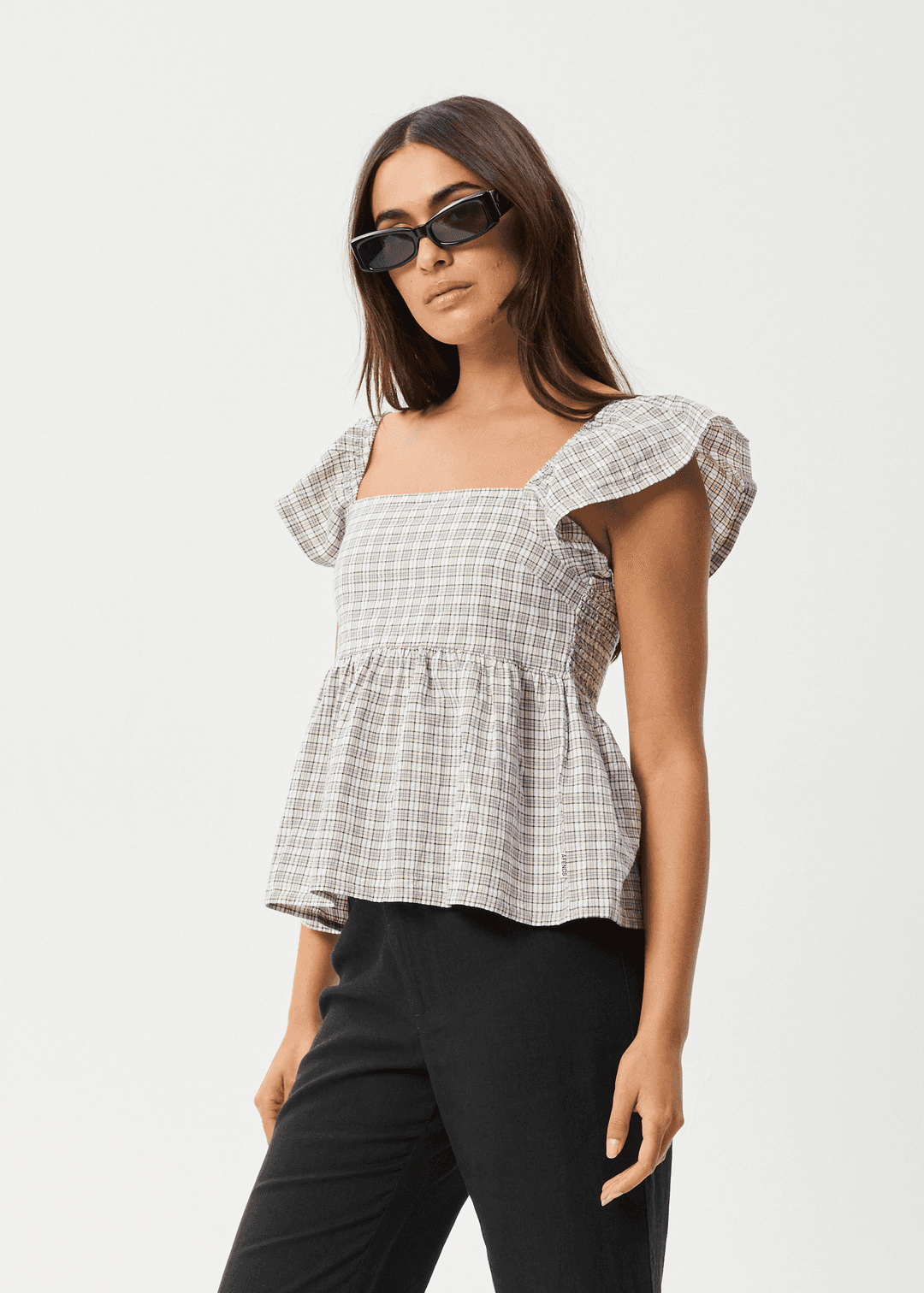 AFENDS Seersucker Top