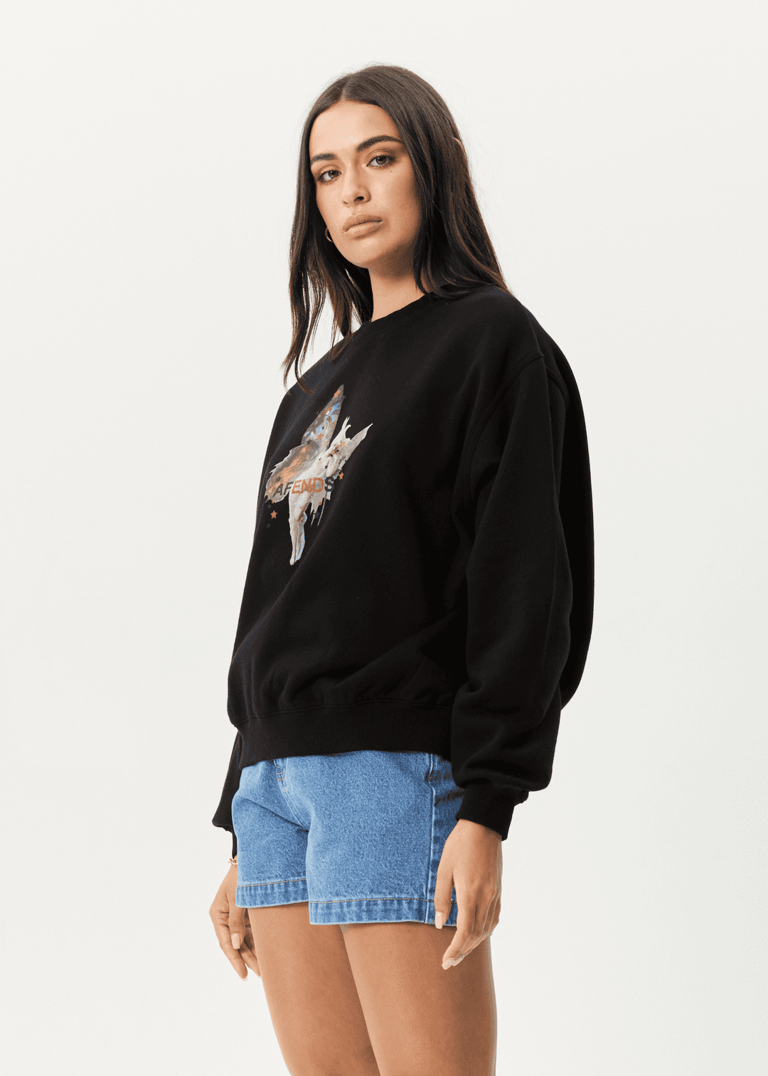 AFENDS Pixie Recyled Crew Neck Jumper